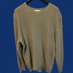 Men’s Big & Tall 3XLB Tan Sweater - King Size